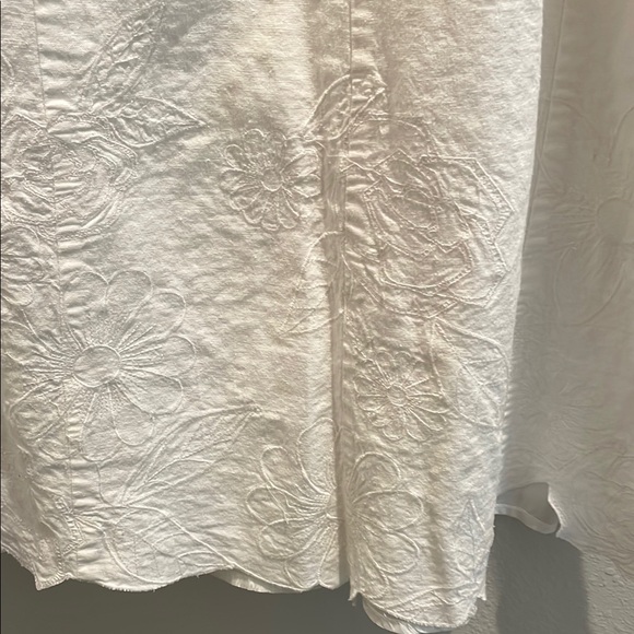 Cream A-Line Maxi Skirt with Wrap Detail - Picture 4 of 4